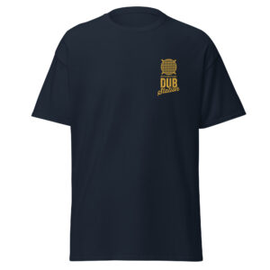 Dub Station Pocket Logo T-Shirt – Navy/Gold